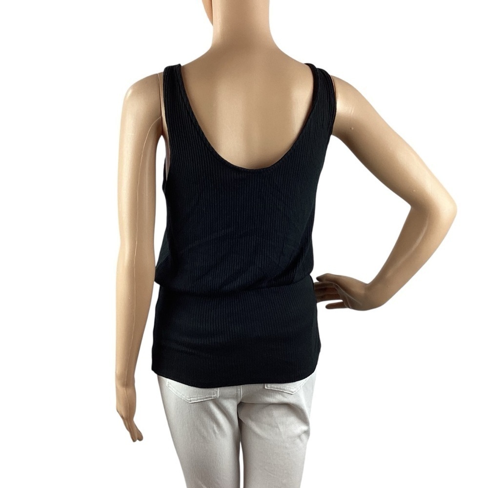 Express Ribbed Tank Size S Black - Picture 5 of 7